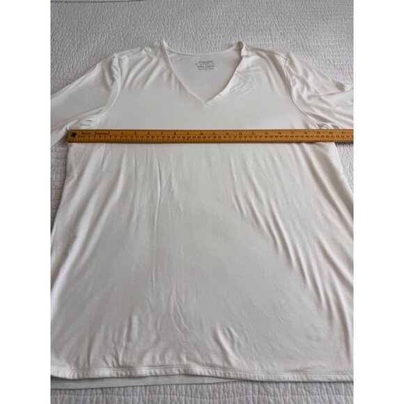 NWOT Chicos Set Pullover Stretchy Top & Cropped Linen Bottom SZ 3P/XL - Picture 15 of 16